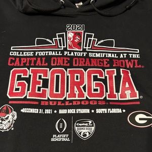 2022 Georgia Bulldogs Orange Bowl Champion Sweatshirt Size Large